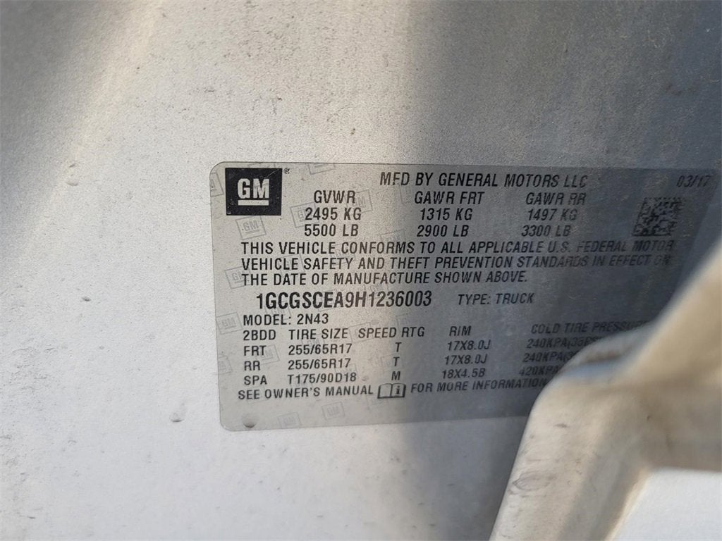 2017 Chevrolet Colorado 2WD LT