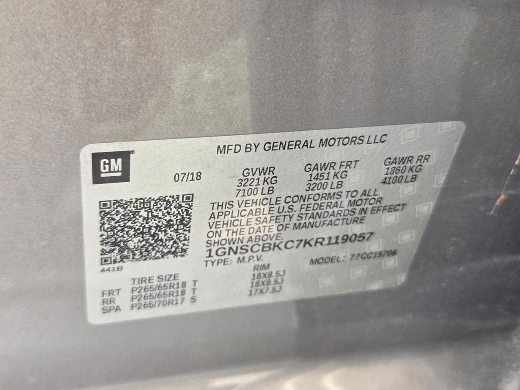 2019 Chevrolet Tahoe LT