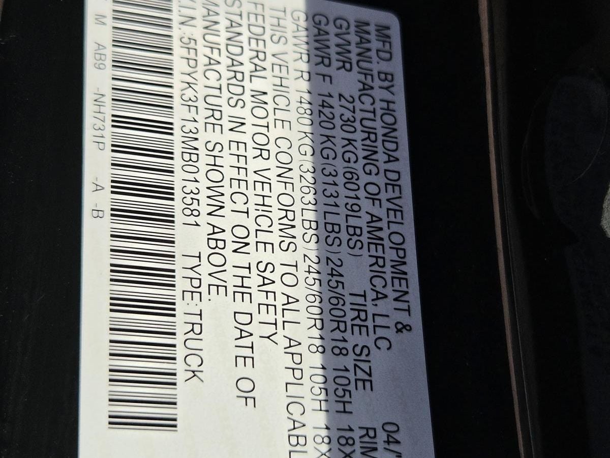 2021 Honda Ridgeline Sport - Photo 25