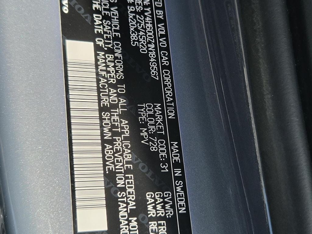 2022 Volvo XC90 Recharge Plug-In Hybrid T8 Inscription Expression Extended Range 6P
