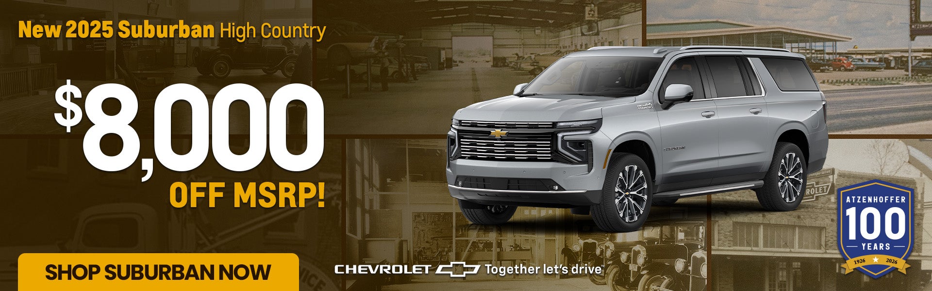 New 2025 Suburban High Country 