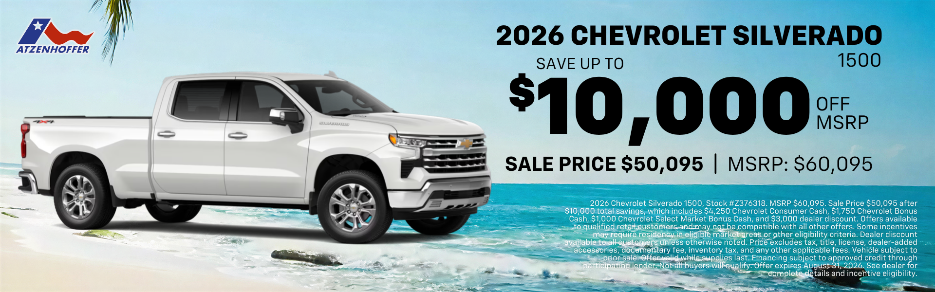 $10,000 off 2026 Silverado 1500